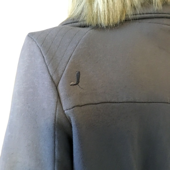 ARITZIA Community Asymmetrical Button Down Buckled Moto Bomber Jacket Mauve - Picture 8 of 16